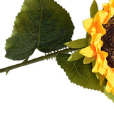 Simulation Sunflower Pastoral Style Artificial Flower False Silk Sunflower for Home Decoration Yellow