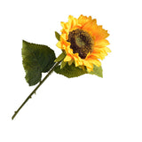 Simulation Sunflower Pastoral Style Artificial Flower False Silk Sunflower for Home Decoration Yellow