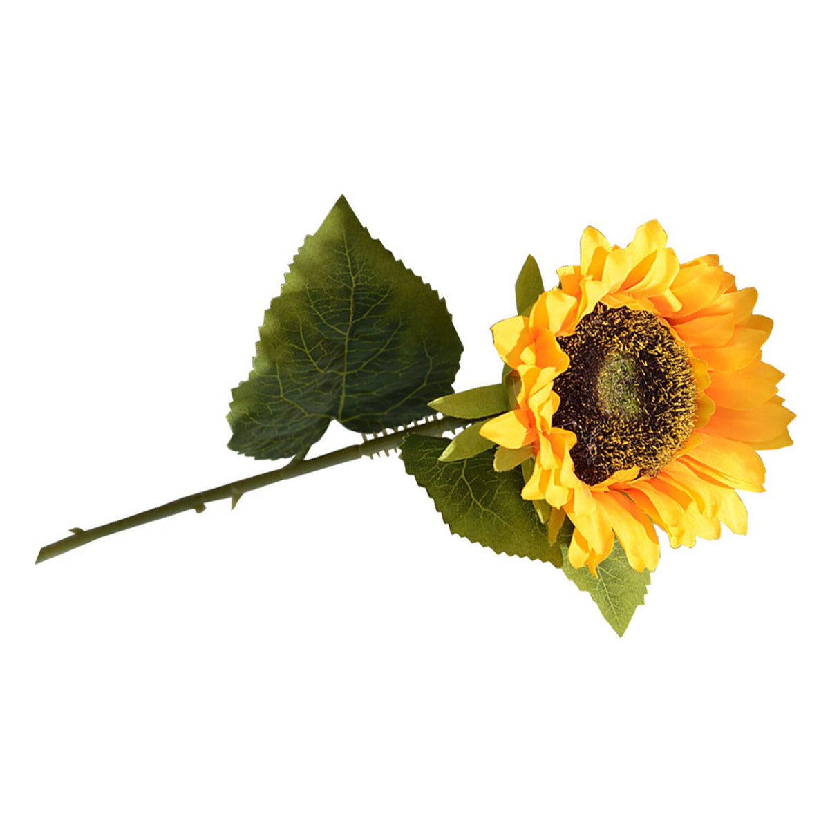 Simulation Sunflower Pastoral Style Artificial Flower False Silk Sunflower for Home Decoration Yellow