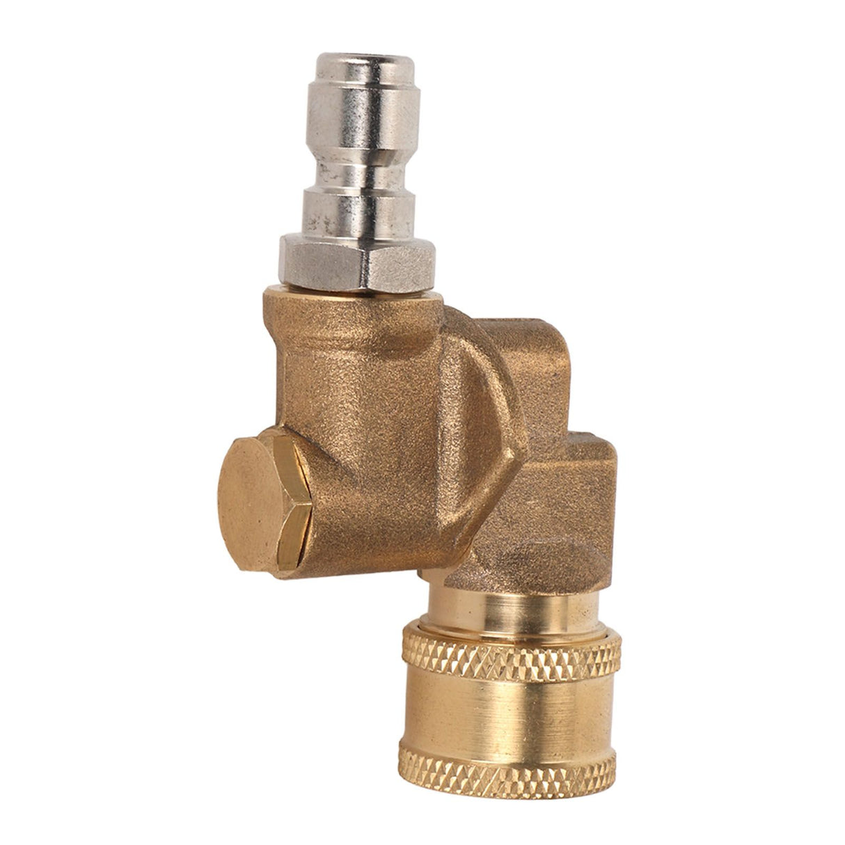 Quick Connecting Pivoting Coupler Attachment 1/4in for Pressure Washer Nozzle Adjustable 4500psi Garden Supplies 5 Level
