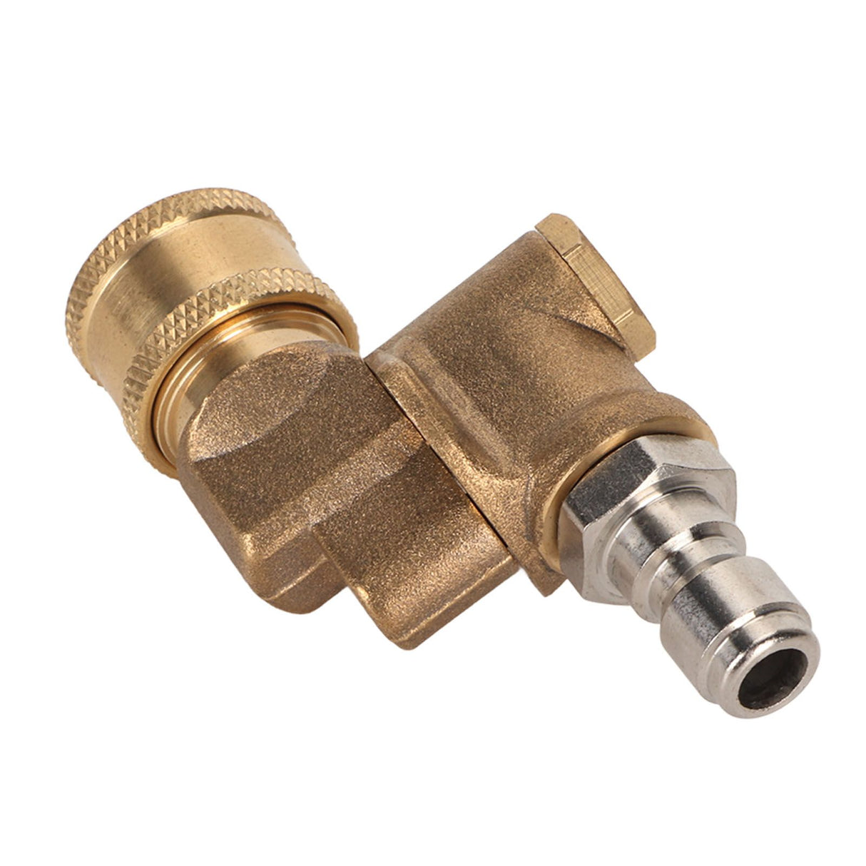 Quick Connecting Pivoting Coupler Attachment 1/4in for Pressure Washer Nozzle Adjustable 4500psi Garden Supplies 5 Level