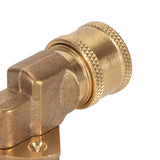 Quick Connecting Pivoting Coupler Attachment 1/4in for Pressure Washer Nozzle Adjustable 4500psi Garden Supplies 5 Level - Extra Image