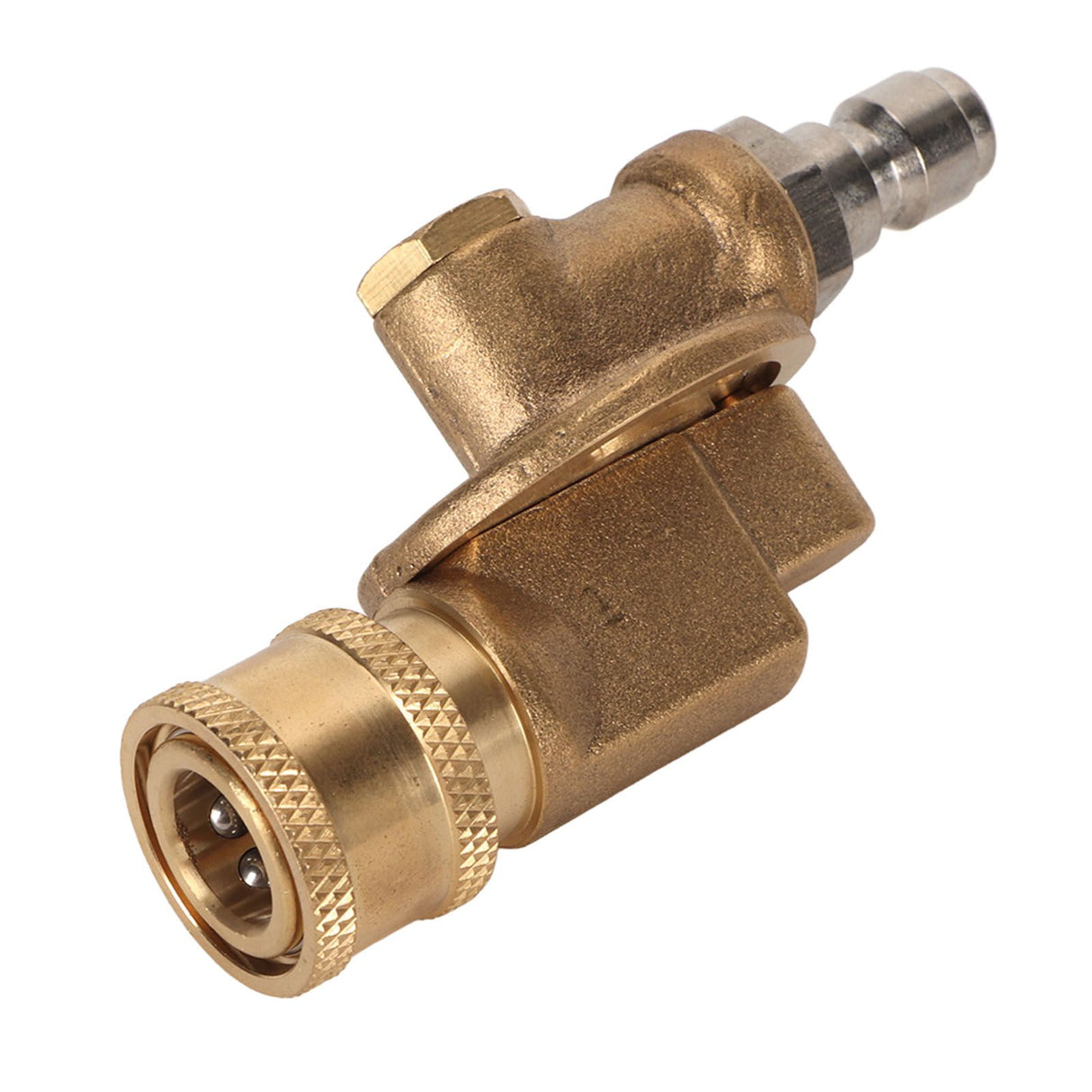 Quick Connecting Pivoting Coupler Attachment 1/4in for Pressure Washer Nozzle Adjustable 4500psi Garden Supplies 7 Level