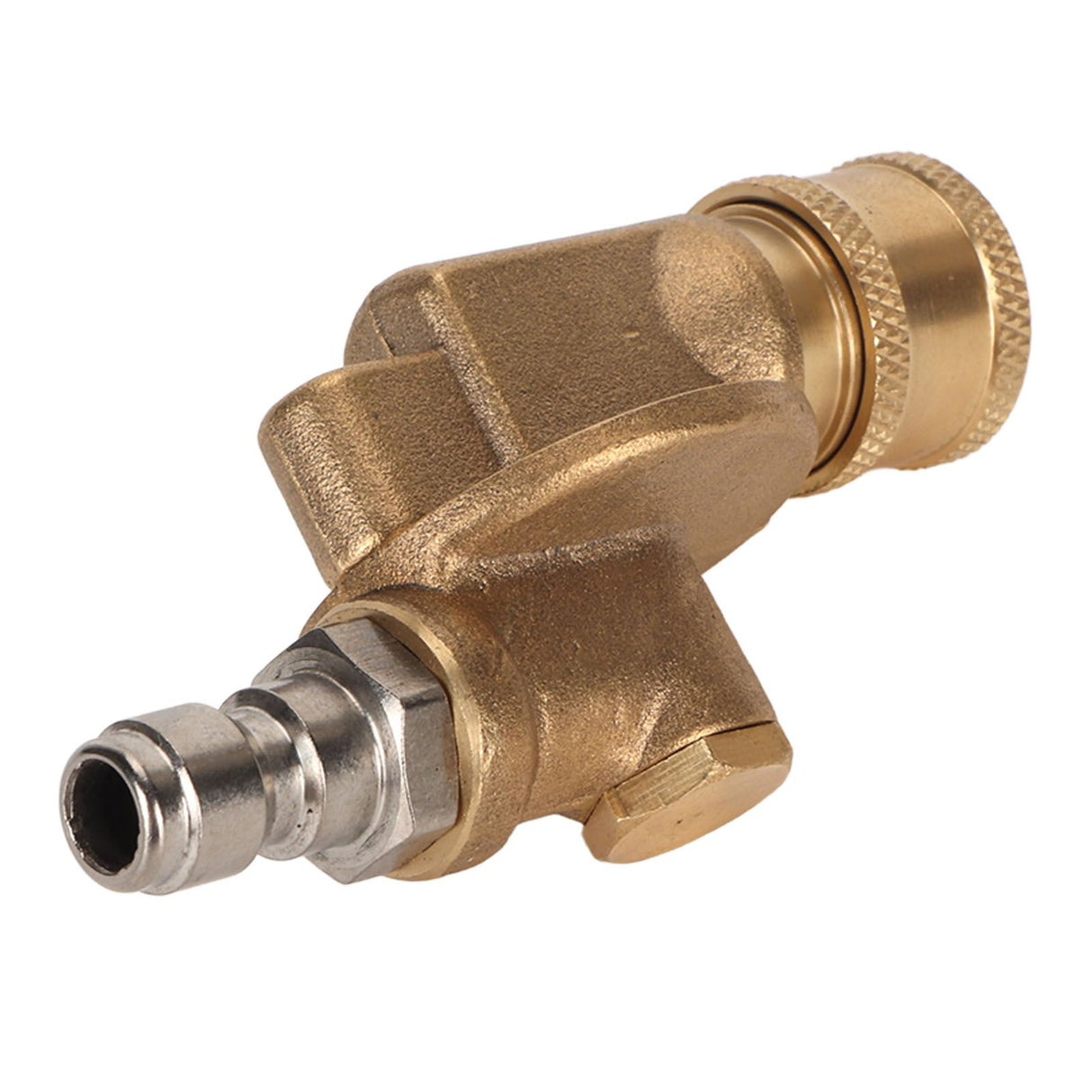 Quick Connecting Pivoting Coupler Attachment 1/4in for Pressure Washer Nozzle Adjustable 4500psi Garden Supplies 7 Level