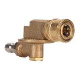 Quick Connecting Pivoting Coupler Attachment 1/4in for Pressure Washer Nozzle Adjustable 4500psi Garden Supplies 7 Level