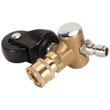 Undercarriage Cleaner Swivel Wheel with 1/4in Quick Connector Brass Pressure Washer Adapter Joint Wheel Attachment for Road Cleaning