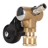 Undercarriage Cleaner Swivel Wheel with 1/4in Quick Connector Brass Pressure Washer Adapter Joint Wheel Attachment for Road Cleaning