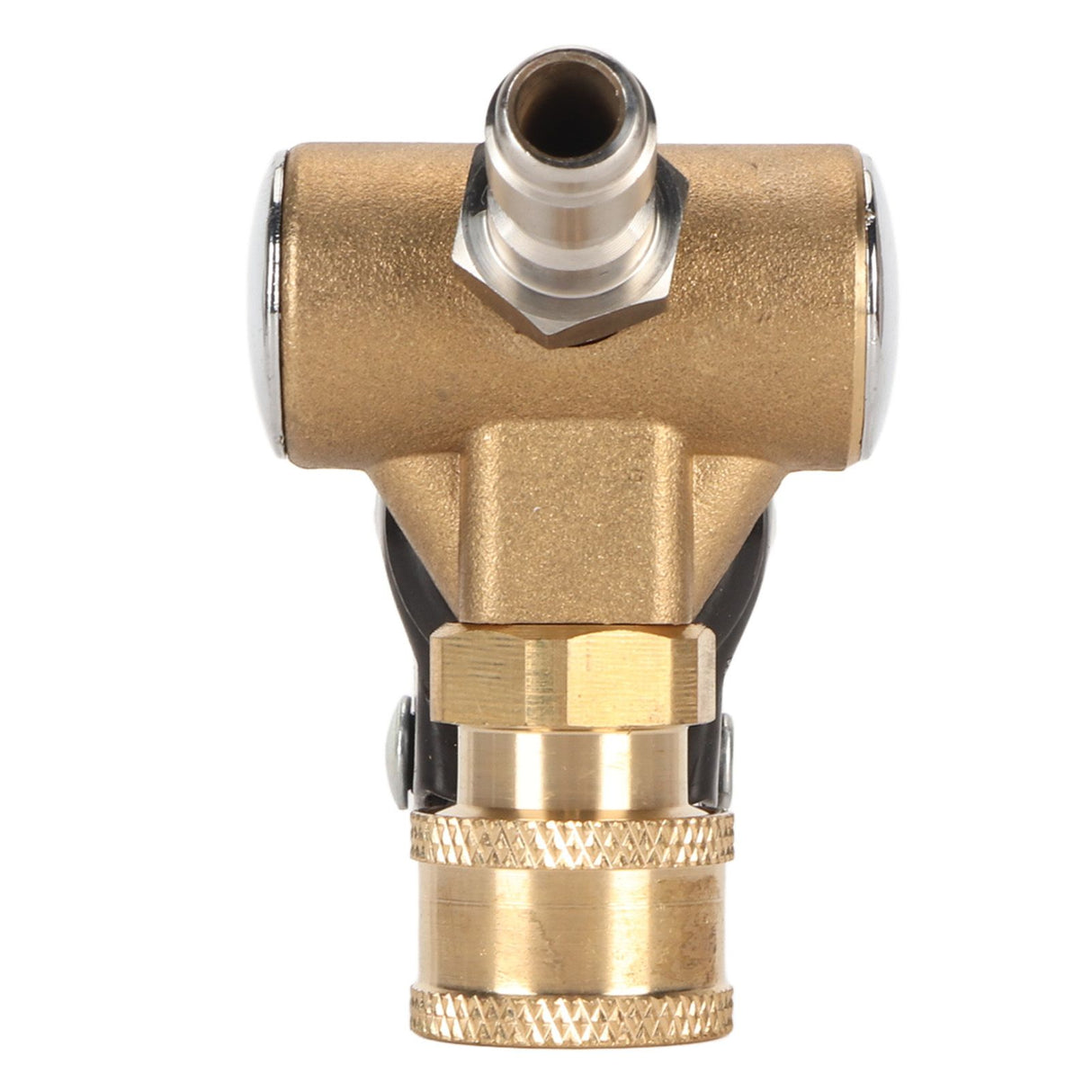 Undercarriage Cleaner Swivel Wheel with 1/4in Quick Connector Brass Pressure Washer Adapter Joint Wheel Attachment for Road Cleaning