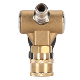 Undercarriage Cleaner Swivel Wheel with 1/4in Quick Connector Brass Pressure Washer Adapter Joint Wheel Attachment for Road Cleaning