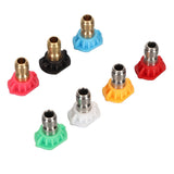 High Pressure Water Gun Nozzle 1/4 Inch 7 Colors Fan Shaped Multifunctional Pressure Washer Spray Nozzle