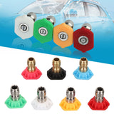 High Pressure Water Gun Nozzle 1/4 Inch 7 Colors Fan Shaped Multifunctional Pressure Washer Spray Nozzle - Extra Image