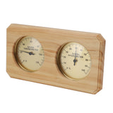 Wooden Sauna Thermometer Hygrometer 2 in 1 Humidity Temperature Measurement Indoor Thermometer Humidity Gauge for Hotel Sauna Room - 45-Degree Angle