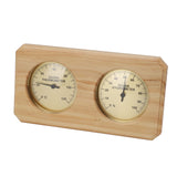 Wooden Sauna Thermometer Hygrometer 2 in 1 Humidity Temperature Measurement Indoor Thermometer Humidity Gauge for Hotel Sauna Room - Rear View