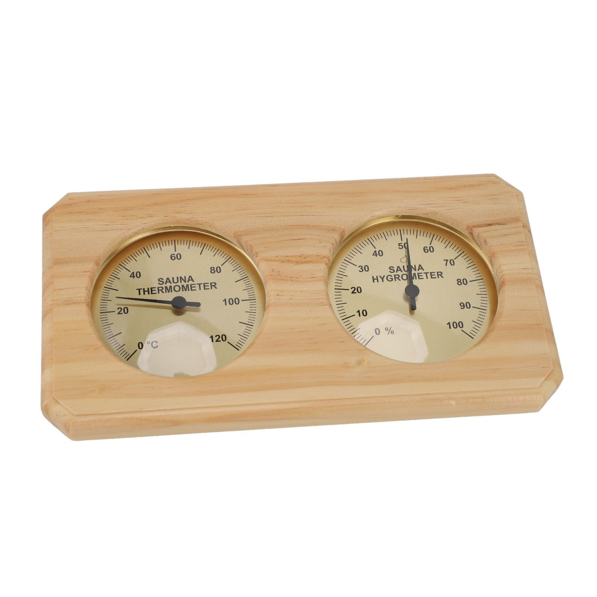 Wooden Sauna Thermometer Hygrometer 2 in 1 Humidity Temperature Measurement Indoor Thermometer Humidity Gauge for Hotel Sauna Room
