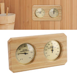Wooden Sauna Thermometer Hygrometer 2 in 1 Humidity Temperature Measurement Indoor Thermometer Humidity Gauge for Hotel Sauna Room