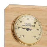 Wooden Sauna Thermometer Hygrometer 2 in 1 Humidity Temperature Measurement Indoor Thermometer Humidity Gauge for Hotel Sauna Room - Extra Image