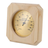 Wooden Sauna Hygrothermograph Wall Mounted Reliable High Accuracy Sauna Humidity Temperature for Indoor - Rear View