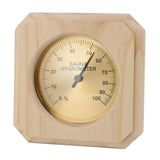 Wooden Sauna Hygrothermograph Wall Mounted Reliable High Accuracy Sauna Humidity Temperature for Indoor