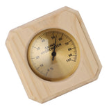 Wooden Sauna Hygrothermograph Wall Mounted Reliable High Accuracy Sauna Humidity Temperature for Indoor - Low Angle