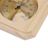 Wooden Sauna Hygrothermograph Wall Mounted Reliable High Accuracy Sauna Humidity Temperature for Indoor - Extra Image