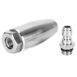 High Pressure Rotary Nozzle 1/4inch Quick Connector 350bar Stainless Steel Pressure Washer Rotating Nozzle for Car Home Garden