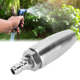 High Pressure Rotary Nozzle 1/4inch Quick Connector 350bar Stainless Steel Pressure Washer Rotating Nozzle for Car Home Garden