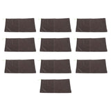 10PCS Sandless Sand Bags Drawstring Flood Water Barriers Polyester 9.8x19.7in Dam Bag for Basement Garage Anti Flood Coffee