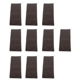 10PCS Sandless Sand Bags Drawstring Flood Water Barriers Polyester 9.8x19.7in Dam Bag for Basement Garage Anti Flood Coffee - Top-Down View