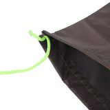 10PCS Sandless Sand Bags Drawstring Flood Water Barriers Polyester 9.8x19.7in Dam Bag for Basement Garage Anti Flood Coffee
