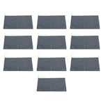 10PCS Sandless Sand Bags Drawstring Flood Water Barriers Polyester 9.8x19.7in Dam Bag for Basement Garage Anti Flood Grey