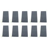 10PCS Sandless Sand Bags Drawstring Flood Water Barriers Polyester 9.8x19.7in Dam Bag for Basement Garage Anti Flood Grey