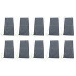 10PCS Sandless Sand Bags Drawstring Flood Water Barriers Polyester 9.8x19.7in Dam Bag for Basement Garage Anti Flood Grey