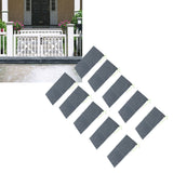 10PCS Sandless Sand Bags Drawstring Flood Water Barriers Polyester 9.8x19.7in Dam Bag for Basement Garage Anti Flood Grey