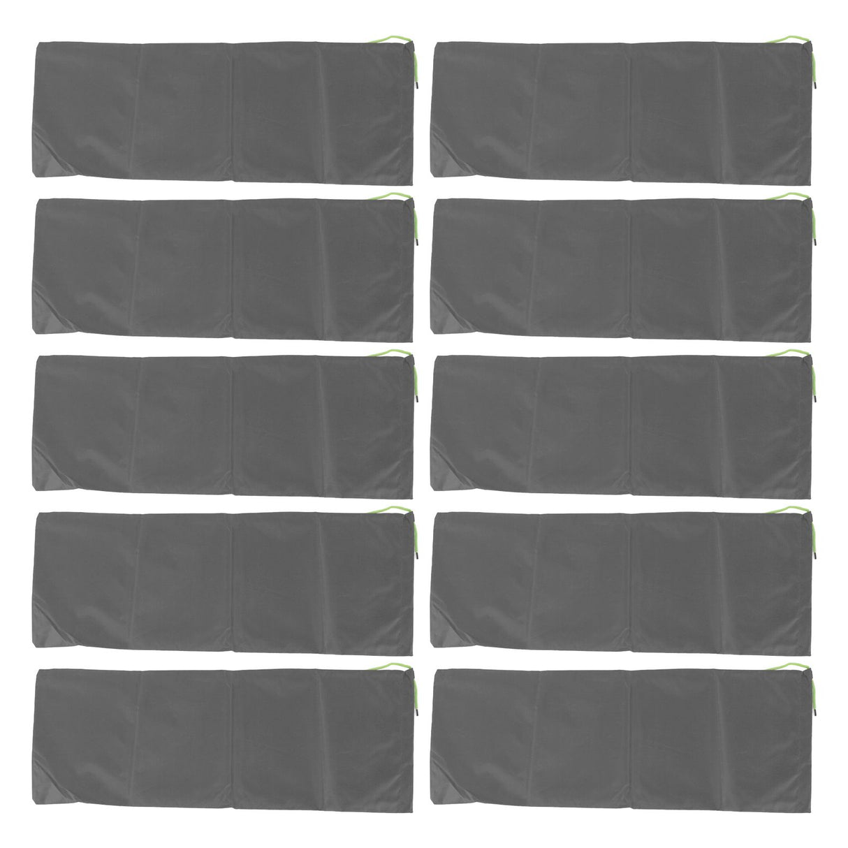 10pcs Flood Sandbags Professional Empty Rain Proof Drawstring Flood Control Sandbags for House Door Garage Basement Grey