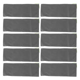 10pcs Flood Sandbags Professional Empty Rain Proof Drawstring Flood Control Sandbags for House Door Garage Basement Grey