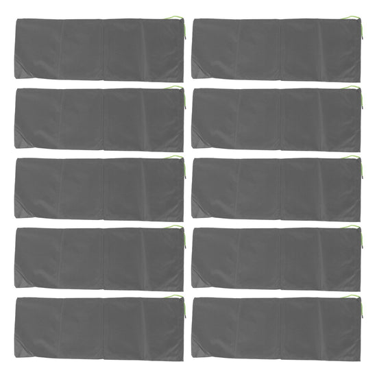 10pcs Flood Sandbags Professional Empty Rain Proof Drawstring Flood Control Sandbags for House Door Garage Basement Grey