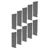 10pcs Flood Sandbags Professional Empty Rain Proof Drawstring Flood Control Sandbags for House Door Garage Basement Grey