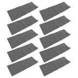 10pcs Flood Sandbags Professional Empty Rain Proof Drawstring Flood Control Sandbags for House Door Garage Basement Grey - 45-Degree Angle