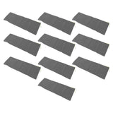 10pcs Flood Sandbags Professional Empty Rain Proof Drawstring Flood Control Sandbags for House Door Garage Basement Grey