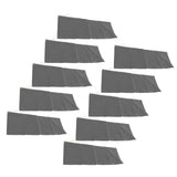 10pcs Flood Sandbags Professional Empty Rain Proof Drawstring Flood Control Sandbags for House Door Garage Basement Grey