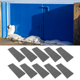 10pcs Flood Sandbags Professional Empty Rain Proof Drawstring Flood Control Sandbags for House Door Garage Basement Grey