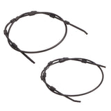 2PCS Replacement Tree Stand Cables 65 Inch Stainless Steel Plastic Climbing Treestand Cables for Hunting Accessories