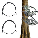 2PCS Replacement Tree Stand Cables 65 Inch Stainless Steel Plastic Climbing Treestand Cables for Hunting Accessories