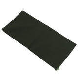 10pcs Flood Sandbags Empty Thickened 600D Polyester Bendable Drawstring Flood Control Bags for Door Garage Basement Dark Green - Top-Down View