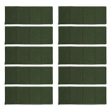 10pcs Flood Sandbags 600D Polyester Flood Prevention Bag Reusable Flood Barrier Bag for House Door Window Garage Basement Dark Green