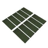 10pcs Flood Sandbags 600D Polyester Flood Prevention Bag Reusable Flood Barrier Bag for House Door Window Garage Basement Dark Green - Side View
