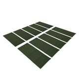 10pcs Flood Sandbags 600D Polyester Flood Prevention Bag Reusable Flood Barrier Bag for House Door Window Garage Basement Dark Green - 45-Degree Angle