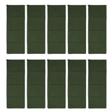 10pcs Flood Sandbags 600D Polyester Flood Prevention Bag Reusable Flood Barrier Bag for House Door Window Garage Basement Dark Green - Close-Up Angle