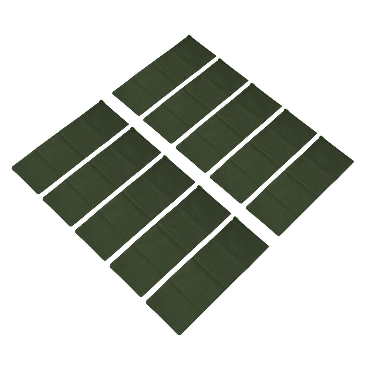 10pcs Flood Sandbags 600D Polyester Flood Prevention Bag Reusable Flood Barrier Bag for House Door Window Garage Basement Dark Green