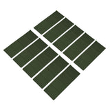 10pcs Flood Sandbags 600D Polyester Flood Prevention Bag Reusable Flood Barrier Bag for House Door Window Garage Basement Dark Green